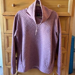 Quilted Cowlneck Sweatshirt. Size XL